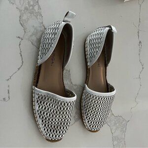 Via Spiga White Espadrille Flats size 8.5